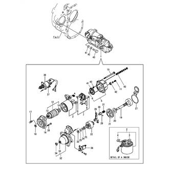 FIG 50. STARTER MOTOR(EARTH FLOAT TYPE)(24V SPEC.)