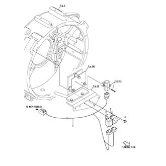 FIG 63. (54G)WIRE HARNESS(SOLAS)(12V SPEC.)(OPTIONAL)