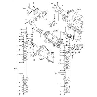 FIG 84. (31B)COOLING PIPE(SEA WATER)(BV, NK SPEC.)(FROM E/#3927)