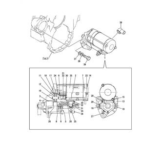 FIG 101. (50A)STARTER MOTOR(12V SPEC.)