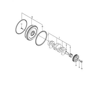 FIG 17. CRANKSHAFT & FLYWHEEL