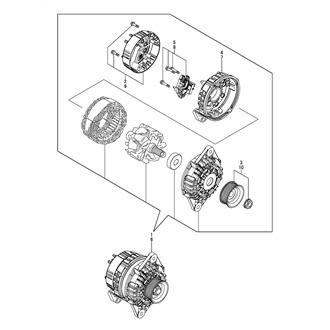 FIG 61. (39B)ALTERNATOR(INNER PARTS)