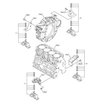 FIG 71. (49G)FLEXIBLE MOUNT(FOR KM4A1, KM35A2, KM35P, ZF, CLUTCHLESS)