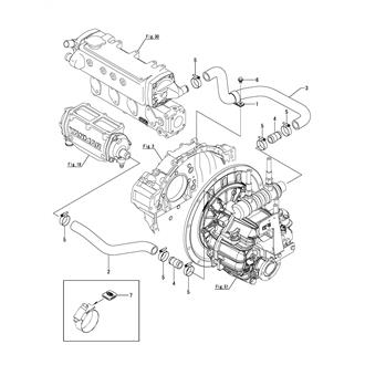 FIG 35. COOLING PIPE(SEA WATER)(FOR ZF25, ZF25A)