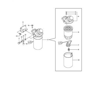 FIG 42. FUEL PRE-FILTER(HULL SIDE)