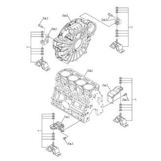 FIG 84. (60A)FLEXIBLE MOUNT(FOR KM4A2, KMH4A, ZF, CLUTCHLESS)