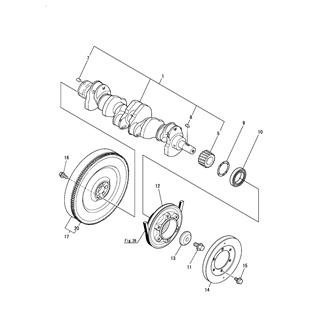 FIG 19. CRANKSHAFT & FLYWHEEL