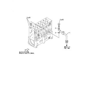 FIG 98. FUEL PIPE(INJECTION PUMP RETURN)