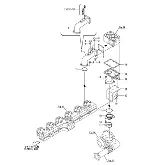 FIG 66. COOLING PIPE(FRESH WATER)(THERMOSTAT - PUMP)