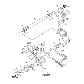 FIG 69. COOLING PIPE(FRESH WATER)(PUMP - INTER COOLER - ENGINE OUTLET)