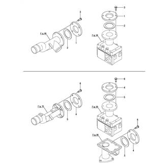 FIG 77. FLANGE(COOLING WATER INLET & OUTLET)