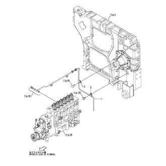 FIG 100. FUEL OVERFLOW PIPE(FUEL INJECTION PUMP)