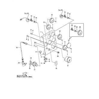 FIG 131. INSTRUMENT PANEL(STARTER MOTOR SPEC.)(FOR CLUTCHLESS/YXH-240L)