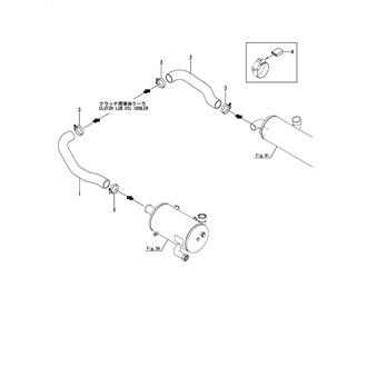 FIG 44. COOLING PIPE(SEA WATER)(ZF280-1, ZF280-1A SPEC.)