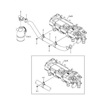 FIG 37. COOLING PIPE(SEA WATER)(L TYPE MIXING ELBOW)