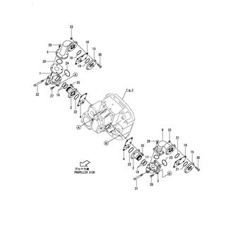 FIG 33. HYD.OIL PIPE(INPUT LEFT ROTATION SPEC./OPTIONAL)