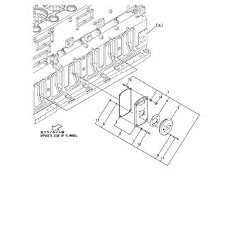 FIG 5. CYLINDER SIDE COVER(RELIEF VALVE : CR, RINA)