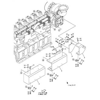 FIG 50. EXHAUST MANIFOLD COVER(6EY22LW, 6EY22LWS)