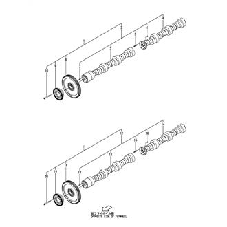 FIG 55. CAMSHAFT(6EY22LW, 6EY22LWS)