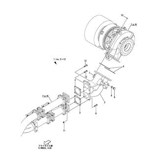 FIG 79. EXHAUST CONNECTING PIPE(MET18 TYPE TURBINE)