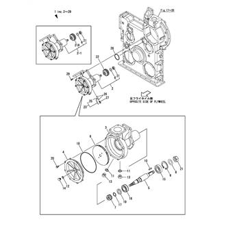 FIG 124. COOLING PUMP(HIGH TEMP. WATER)(6EY22LW, 6EY22LWS)(FROM E00700)