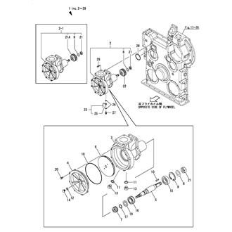 FIG 135. COOLING PUMP(LOW TEMP. WATER)(6EY22ALW, 6EY22ALWS)(1000MIN-1 : FROM E00640)