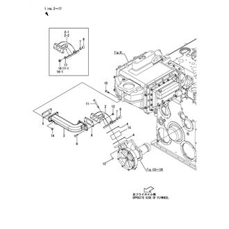 FIG 145. COOLING PIPE(HIGH TEMP.)(PUMP - INTER COOLER)