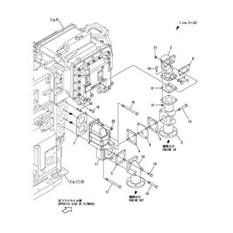 FIG 156. COOLING INLET/OUTLET PIPE(1-PUMP MIXING SPEC.)