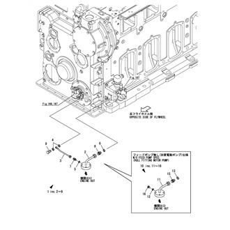 FIG 203. FUEL OVERFLOW PIPE(ENGINE OUTLET)(M.D.O. SPEC.)