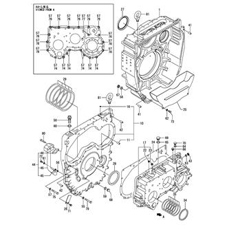 FIG 2. CLUTCH HOUSING(YXH-500(-1))(TRAILING PUMP SPEC)(OPTIONAL)