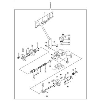 FIG 37. TROLLING VALVE(INNER PARTS)(BX TROLLING)