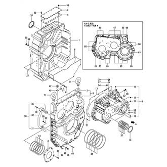 FIG 7. CLUTCH HOUSING(P.T.O., TRAILING PUMP SPEC.)