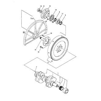 FIG 9. CRANKSHAFT & FLYWHEEL