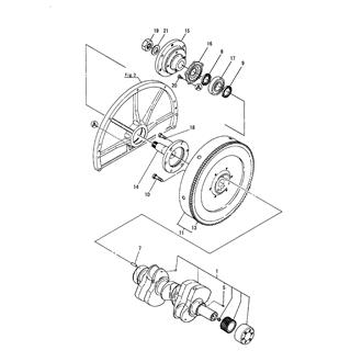 FIG 9. CRANKSHAFT & FLYWHEEL