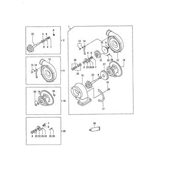 FIG 54. TURBINE(INNER PARTS)(TO E21753)