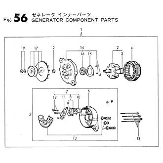 FIG 56. GENERATOR  COMPONENT PARTS