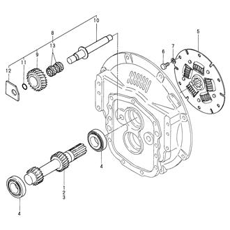 FIG 71. INPUT SHAFT & IDLE GEAR SHAFT