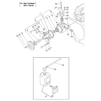 FIG 74. COOLING FRESH WATER PUMP & SUB-TANK