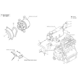 FIG 76. COOLING WATER PIPE & V-BELT