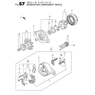 FIG 57. GENERATOR COMPONENT PARTS