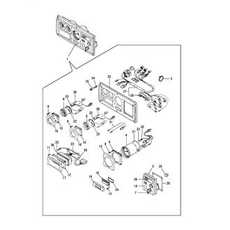 FIG 98. (82A)INSTRUMENT PANEL(C-TYPE,OPTIONAL)(FROM EXXXXX)