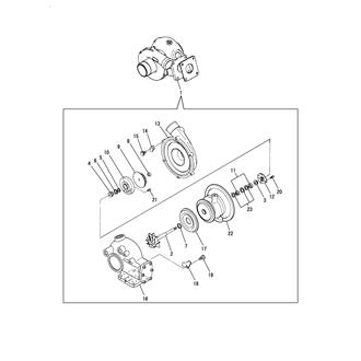 FIG 15. TURBINE(INNER PARTS)(4LH-HTE)