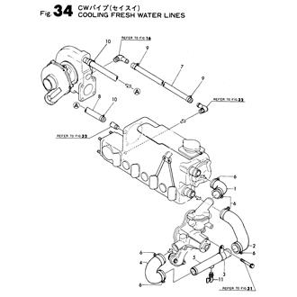 FIG 34. COOLING FRESH WATER PIPE