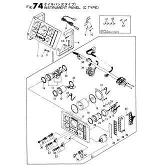 FIG 74. INSTRUMENT PANEL(C TYPE)