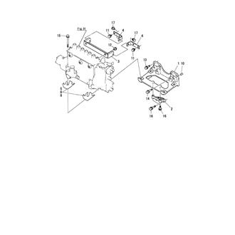 FIG 38. FUEL INJECTION PUMP MOUNT