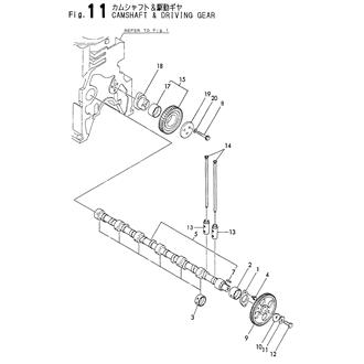 FIG 11. CAMSHAFT & DRIVING GEAR