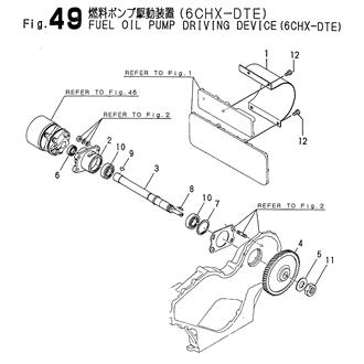 FIG 49. FUEL OIL PUMP DRIVING DEVICE(6CHX-DTE)