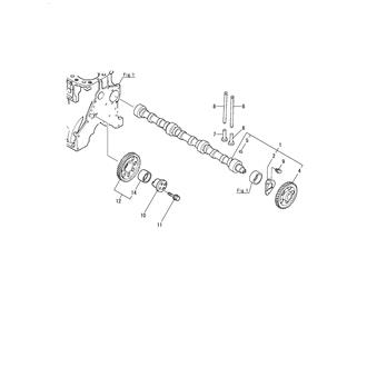 FIG 13. CAMSHAFT & DRIVING GEAR