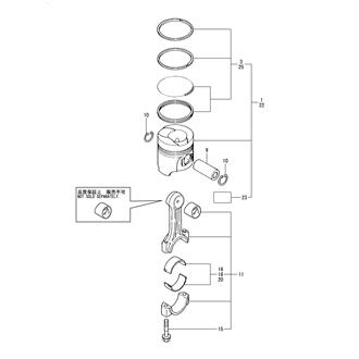 FIG 15. PISTON & CONNECTING ROD