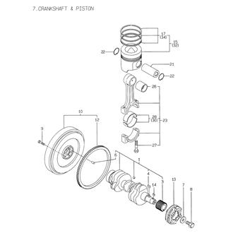 FIG 7. CRANKSHAFT & PISTON